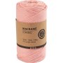 Macramgaren - roze - 2 mm - 198 m