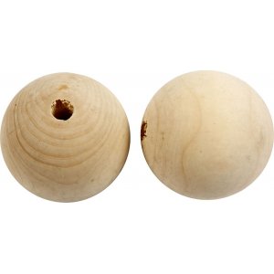 Houten kralen - Ø50 mm - 20 st Houten kralen - Ø50 mm - 20 st