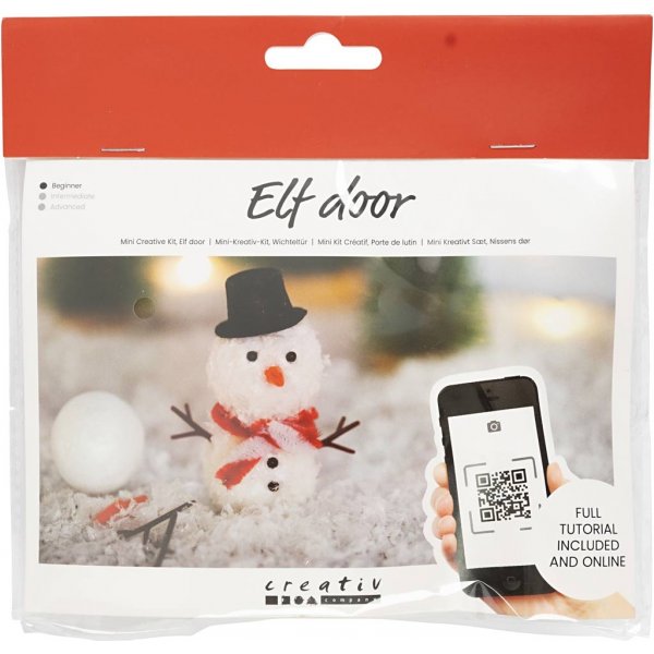 Mini DIY Kit Kerstmandeur - Sneeuwpop Mini DIY Kit Kerstmandeur - Sneeuwpop