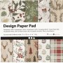Designpapier - bruin/groen - 50 vellen