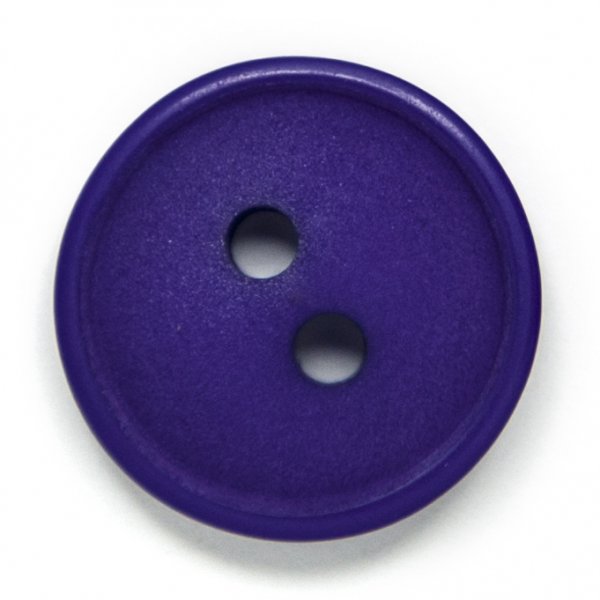 Knoop Ovaal 2-gaats 15 mm 6st - Paars