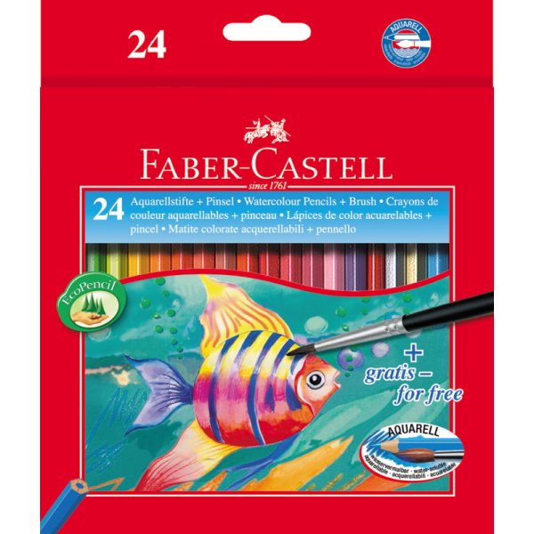 Aquarelpotlodenset - Faber-Castell - 24 delig