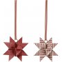 Sterstroken - rood - wit - 6,5+11,5 cm - 60 stroken