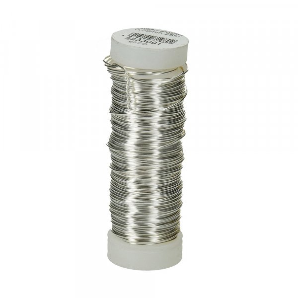 Verzilverd koperdraad 25 m -  0,5 mm