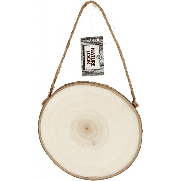 Deurbord - houten plank met schorsrand