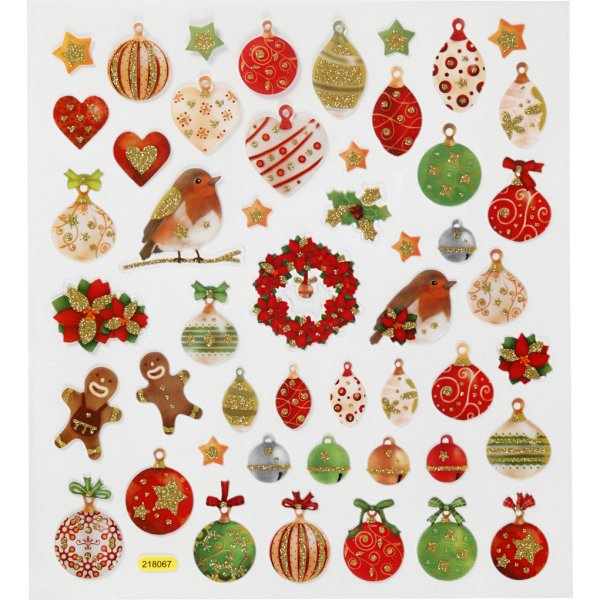 Stickers - Kerstballen en decoratie Stickers - Kerstballen en decoratie