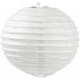 Papieren lamp - wit - Rond - 20 cm