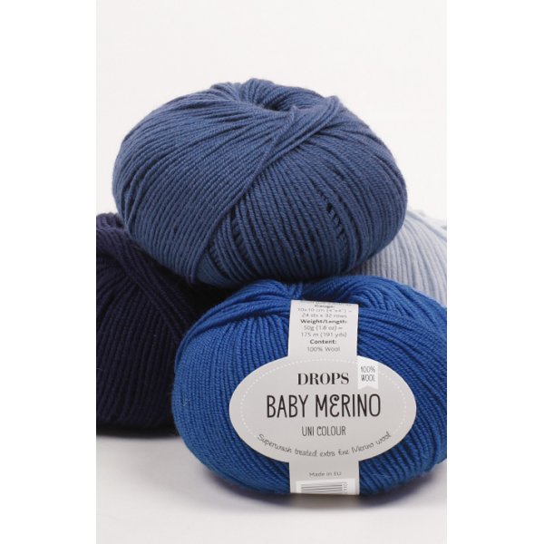 Drops Baby Merino-garen - 50 g (ca. 40 verschillende kleurkeuzes) Drops Baby Merino-garen - 50 g (ca. 40 verschillende kleurkeuzes)