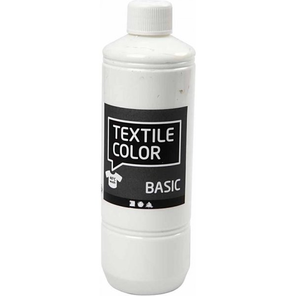 Textielkleur textielkleur - wit - 500 ml