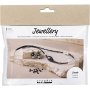 Mini DIY Kit Sieraden, zwarte harmonie, zware ketting