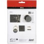 Mini DIY Kit Borduren - grijs - Sneeuwvlok