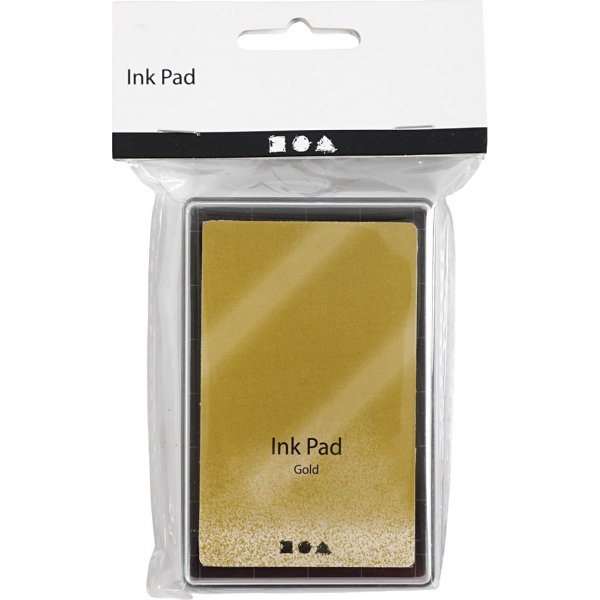 Stempelkussen - 9 x 6 cm - goud Stempelkussen - 9 x 6 cm - goud