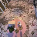 Klant imago Wasdoek Bloemen & Vogel - Grijs