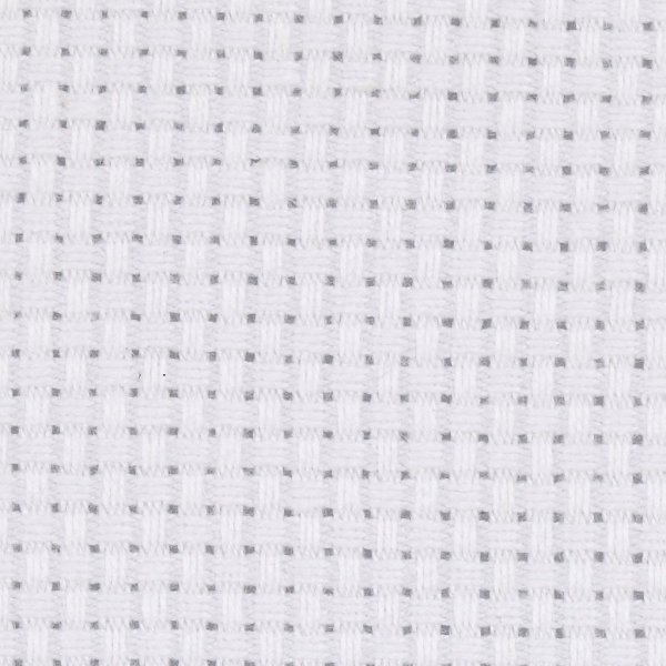 Aida borduurstof - wit - 50x50 cm, 43 vierkantjes per 10 cm