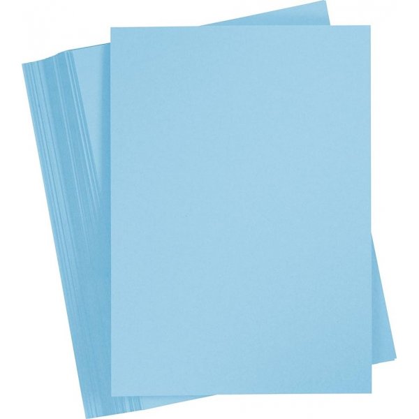 Gekleurd karton - lichtblauw - A4 - 180 gr - 100 vellen