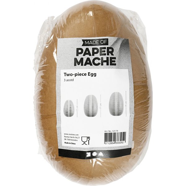 Tweedelige eieren - 3 st Tweedelige eieren - 3 st