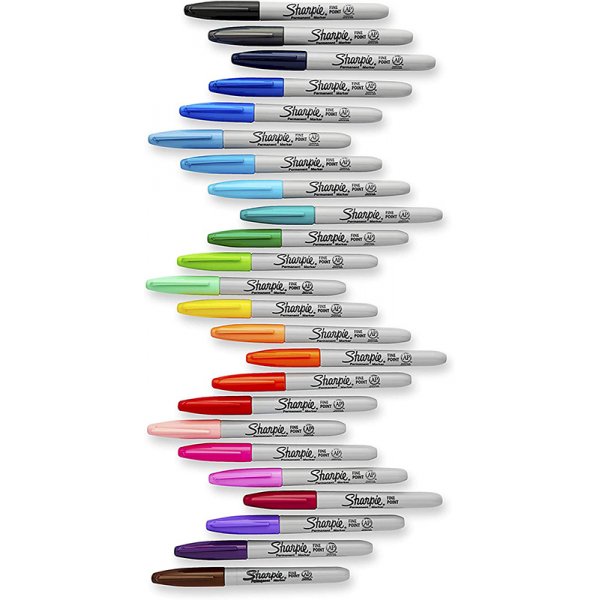 Vezelpennenset Sharpie - 80's Glam Permanent Markers - 24-pack ongesorteerde kleuren Vezelpennenset Sharpie - 80's Glam Permanent Markers - 24-pack ongesorteerde kleuren