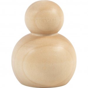 Houten figuurlichaam, rond, 5 cm, 5 stuks