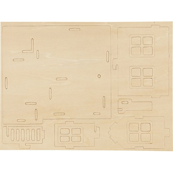 3D-bouwfiguur - Huis met terras 3D-bouwfiguur - Huis met terras