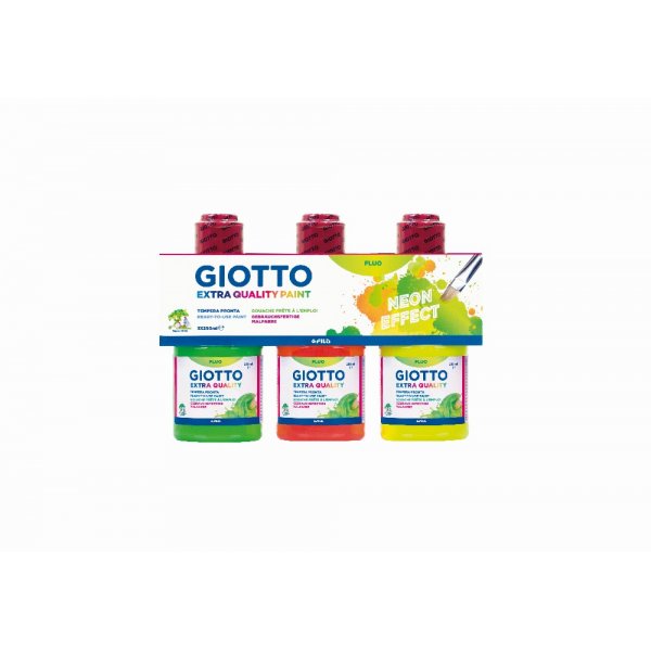 Fluorescerende verf Giotto - 3x250 ml