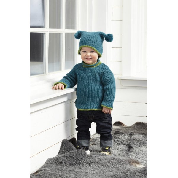 Breipatroon - Ribgebreid vest en trui en muts