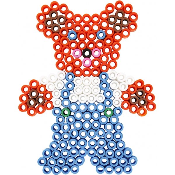 Parelbordjes - helder - teddybeer - auto - rendier - eend en konijn - JUMBO - 5 st Parelbordjes - helder - teddybeer - auto - rendier - eend en konijn - JUMBO - 5 st