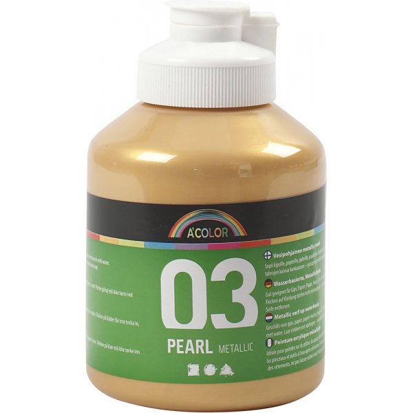 Schoolverf Acryl - Metallic - goud - metallic - 500 ml Schoolverf Acryl - Metallic - goud - metallic - 500 ml