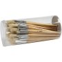 Nature Line penselen - nr. 1+2+3+4+5+6+7+8+9+10 - plat, rond - 80 stuks