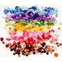 Harmony gefacetteerde kunststof kralen - gemengd - gemengde kleuren - 7 x 250 gr