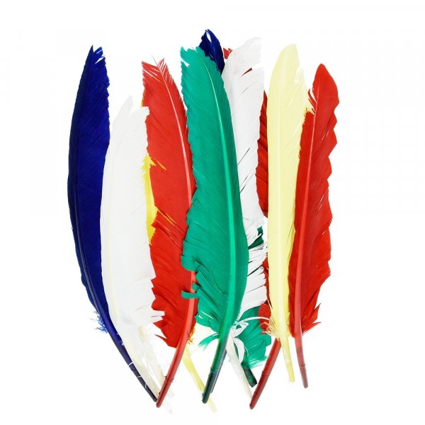 Indianenveren 20 - 30 cm - diverse kleuren gemengd 10-pack