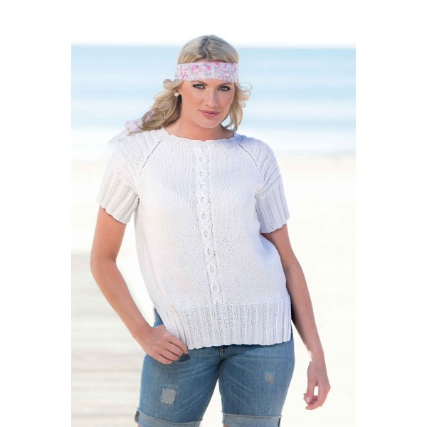 Breipatroon - Top met raglan (1407-8)