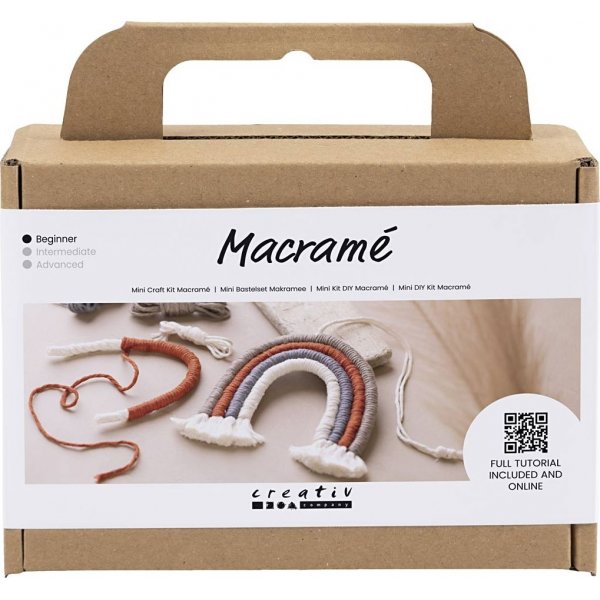 Mini DIY Kit Macram - Regenboog
