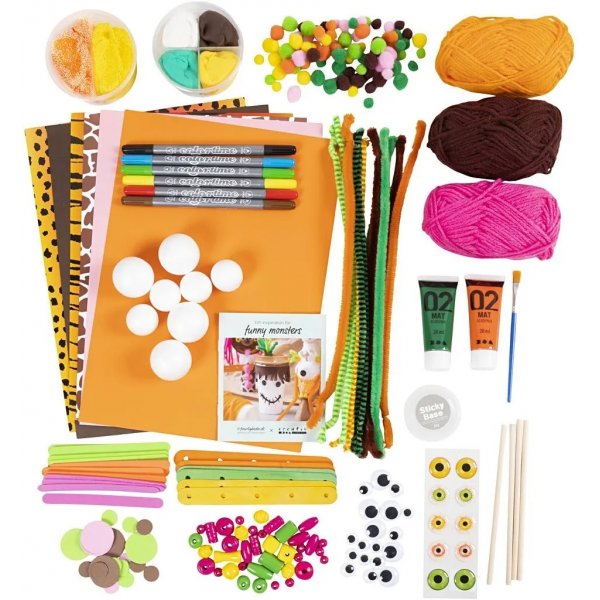 Maxi DIY Mix Grappige Monsters, gemengde kleuren Maxi DIY Mix Grappige Monsters, gemengde kleuren