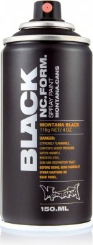 Spuitverf Montana Zwart 150ml