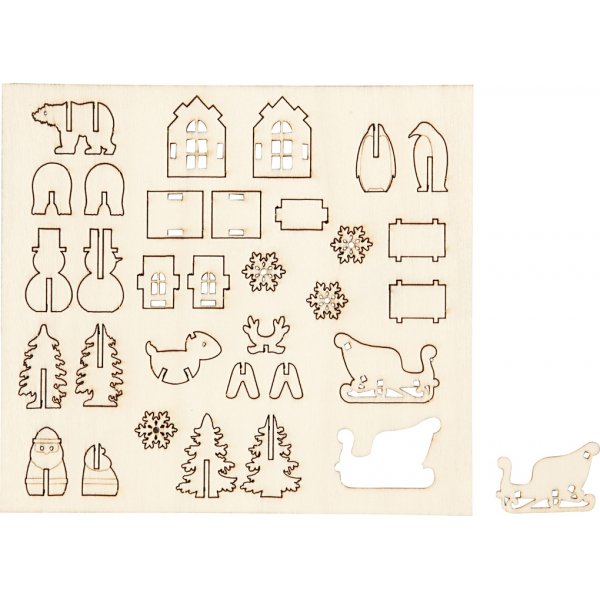 Doe-het-zelf houten figuren - Kerstmis Doe-het-zelf houten figuren - Kerstmis