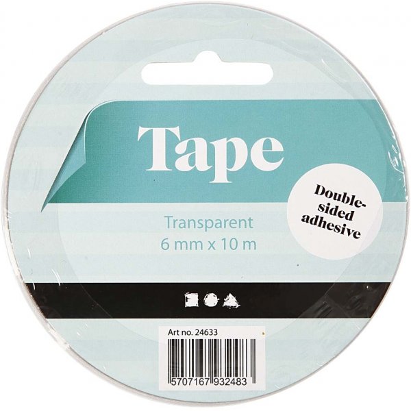 Dubbelzijdige tape - 6 mm - 10 m Dubbelzijdige tape - 6 mm - 10 m