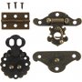 Minibeslag - antiek goud - 10 sets
