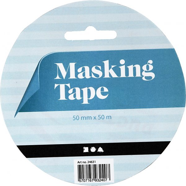 Afplaktape - 50 mm - 50 m Afplaktape - 50 mm - 50 m