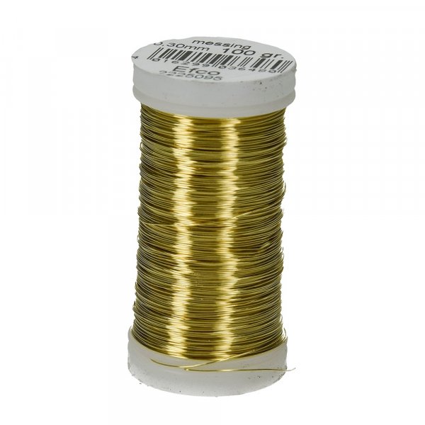 Messingdraad 0,30 mm - 100 g = 150 m