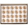 Terracotta eierschalen - Wit - 24 st