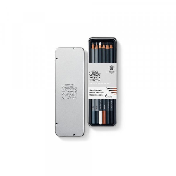 Winsor & Newton Schetspennenset - 6 pennen