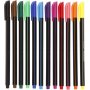 Colortime Fineliner Marker - gemengde kleuren - 12 st