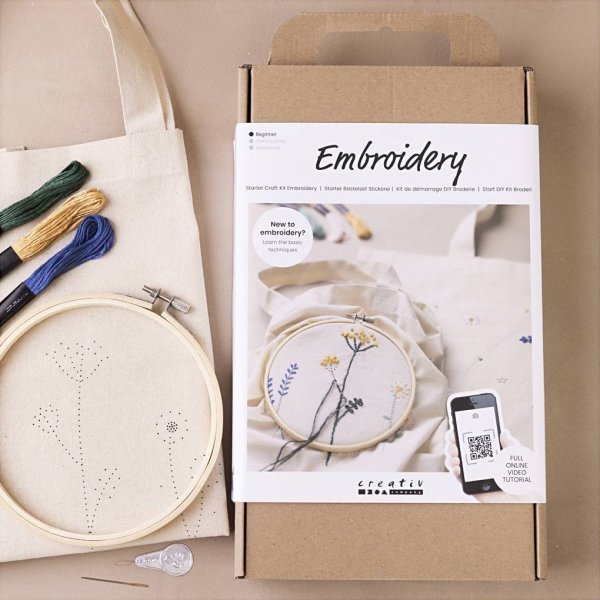 Start DIY Kit Borduren - Bloemen