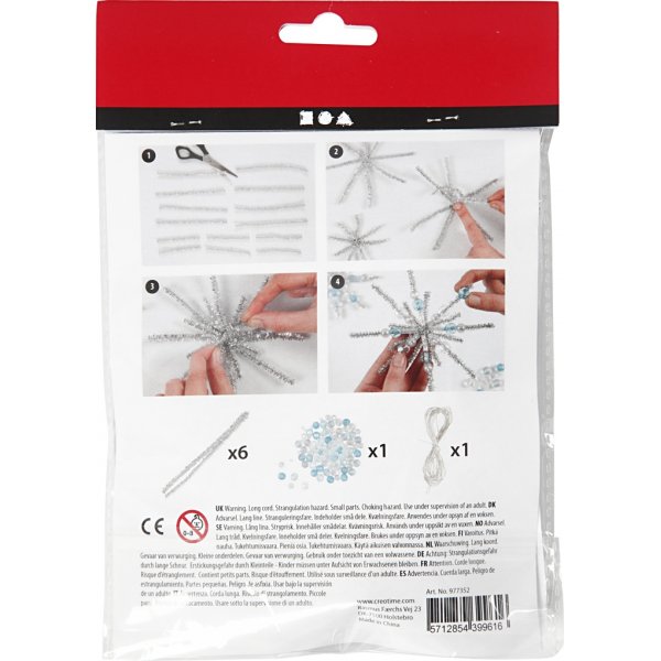 Mini DIY Kit - ijskristallen/sneeuwvlokken Mini DIY Kit - ijskristallen/sneeuwvlokken