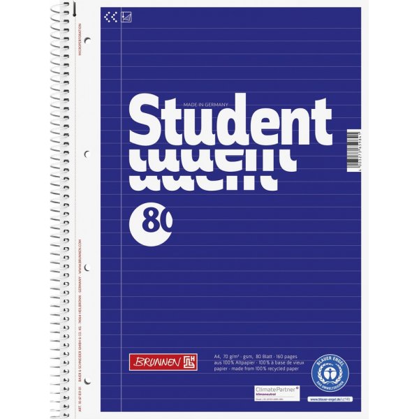 Kladblok - A4 (80 pagina's) gerecycled papier