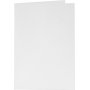 Kaarten en enveloppen - wit - 11,5 x 16,5 cm - 6 sets
