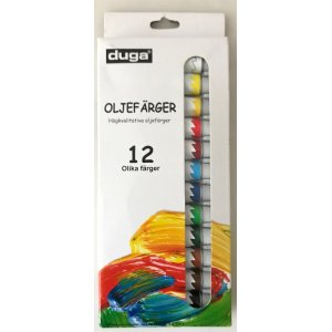 Set gekleurde oli�n 12x12ml