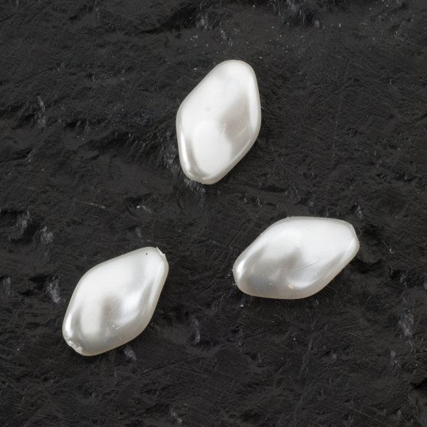Glaswaskralen 13x8 mm Wit - 10 st