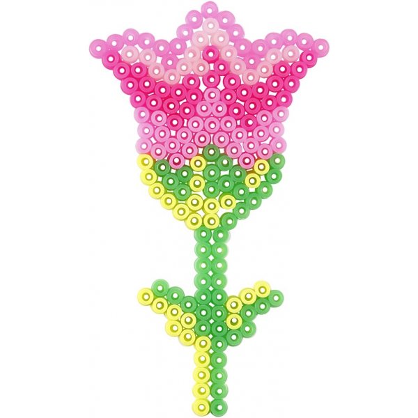 Parelbordjes - bloem - meisje - jongen - appel en peer - 6 st Parelbordjes - bloem - meisje - jongen - appel en peer - 6 st