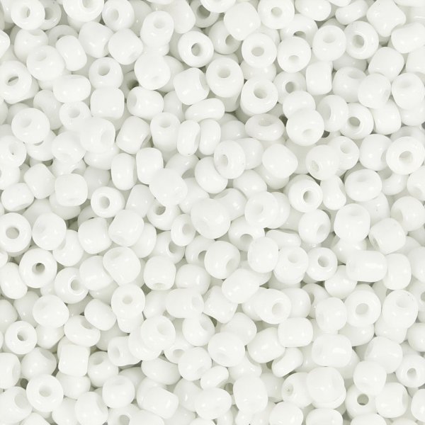 Rocaille kralen - wit - 25 gr